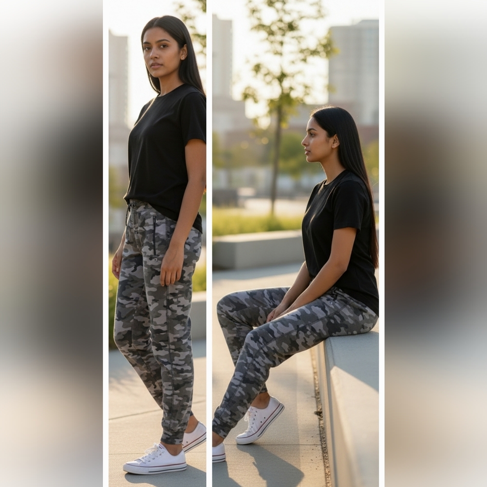 EC | NWT | Gray Camouflage Athletic Pants | Size: XXL 14-16